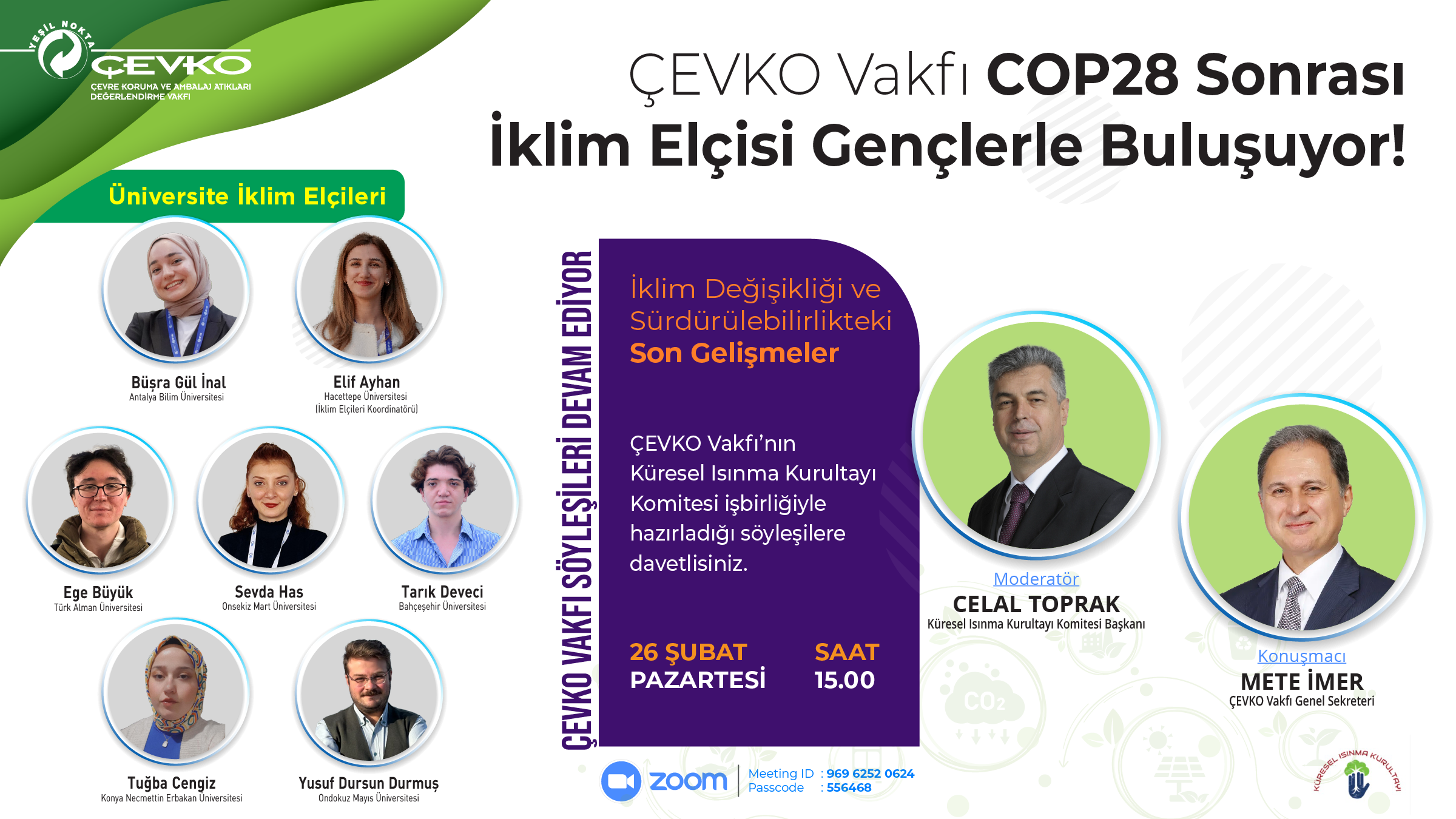 İklim elçileri konuşacak herkes davetli