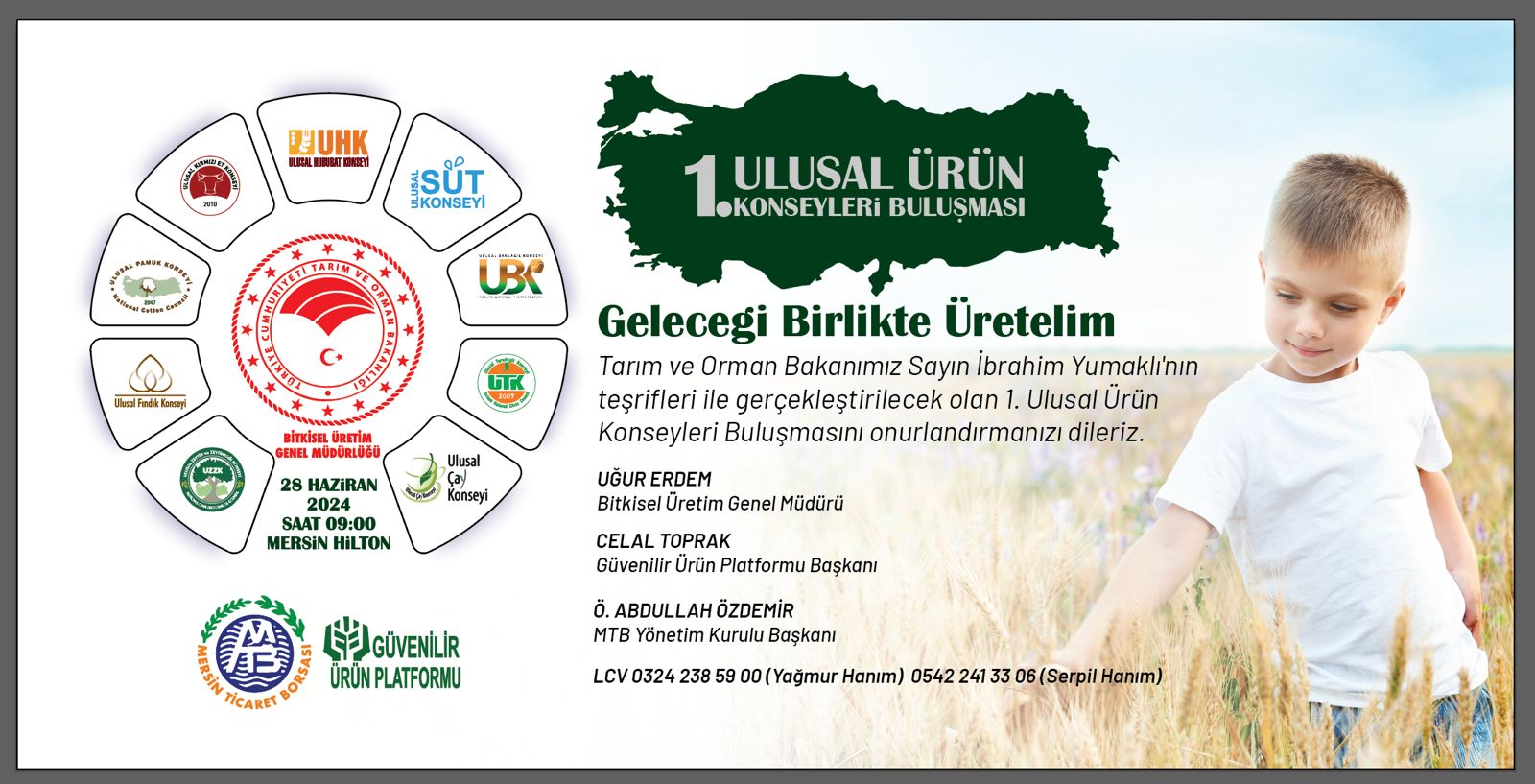 Ulusal Ürün Konseyleri Mersin’de bir araya geliyor