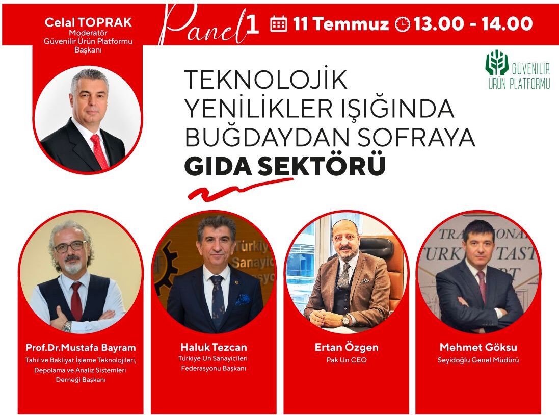 Gıda sektörünün uzman isimleri Güvenilir Ürün Platformu sahnesinde buluşuyor
