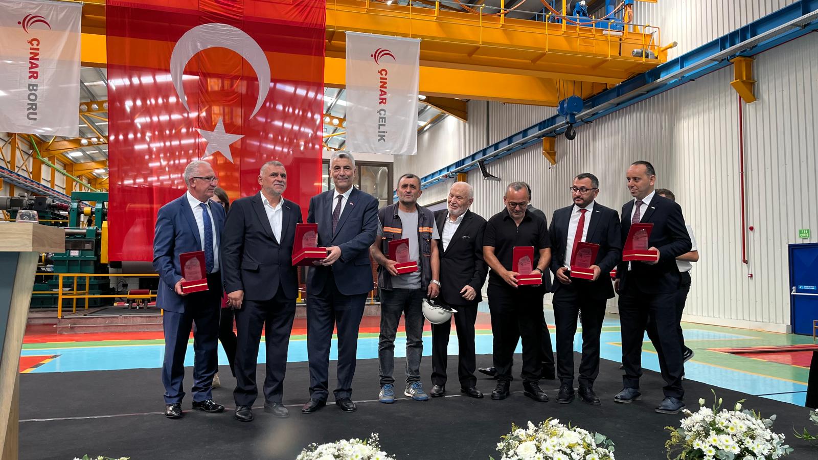 Çınar Çelik açılışını Bakan Bolat ile yaptı