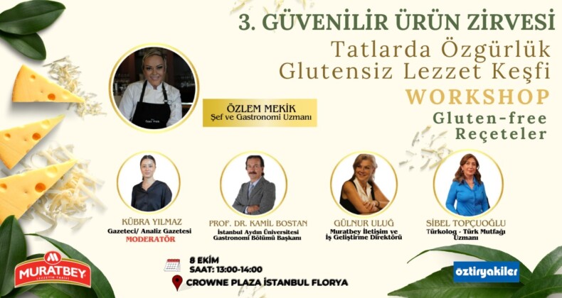 Peynirle tatlanan glutensiz reçeteler bu workshopta