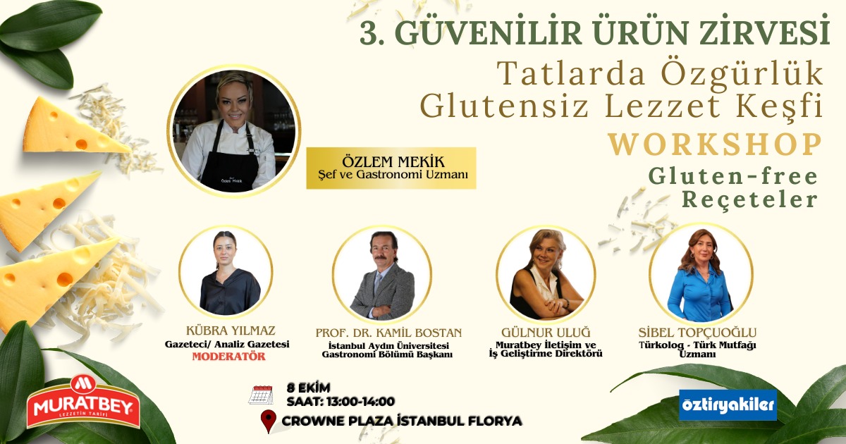 Peynirle tatlanan glutensiz reçeteler bu workshopta