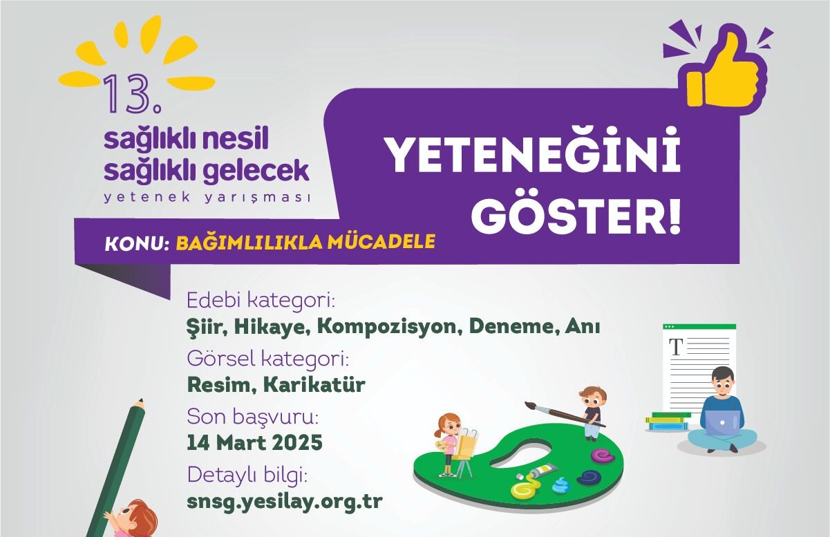 Gençlere sağlıklı gelecek fırsatı: Yeşilay’dan ödüllü yarışma