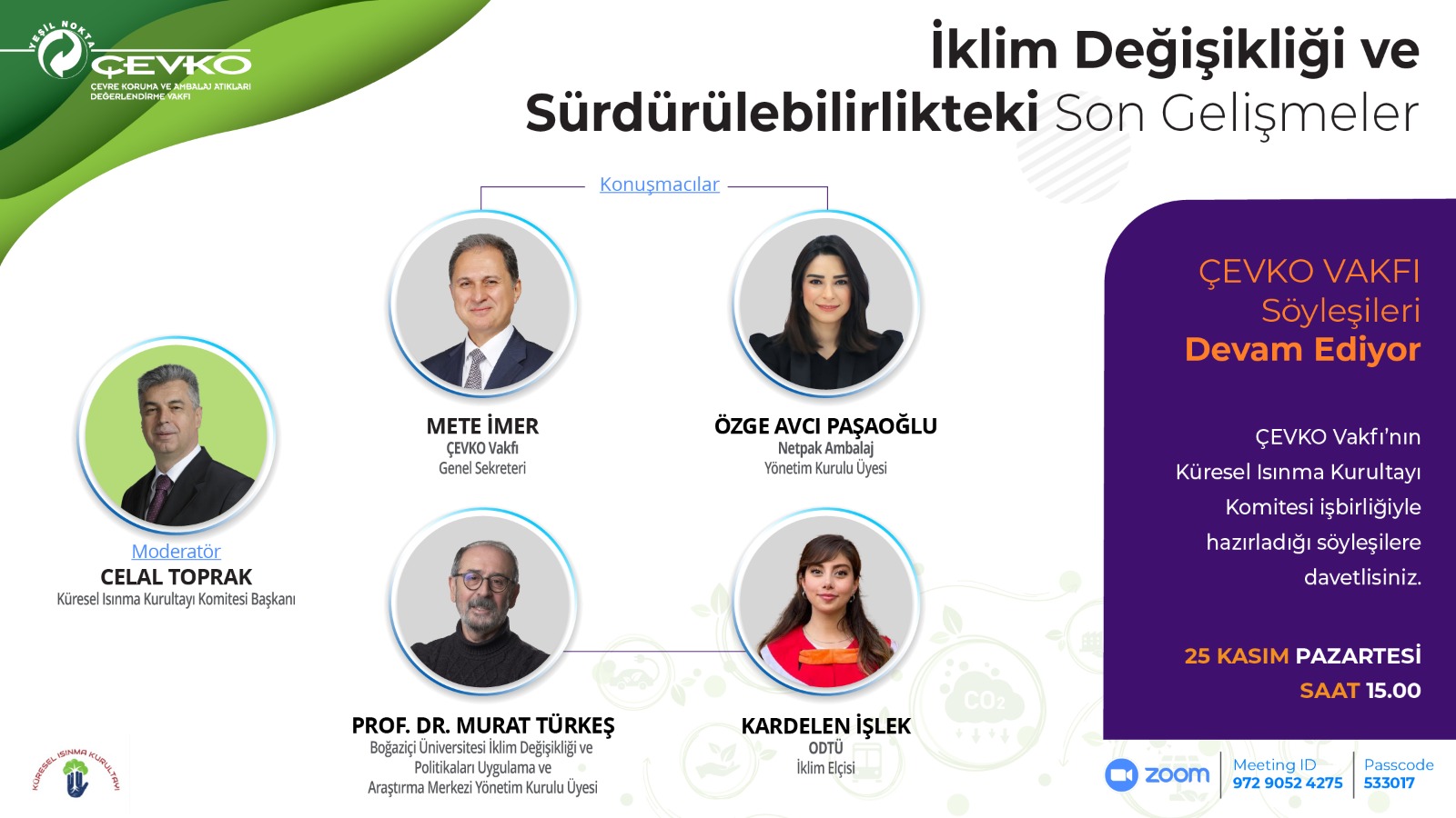 İklim değişikliği konuşulacak