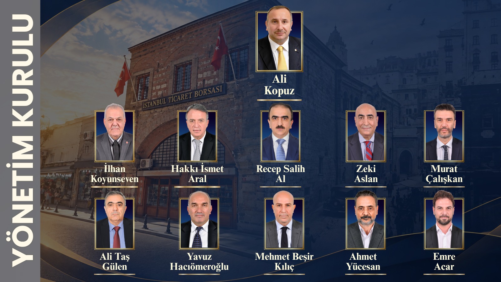 Türkiye’nin en büyük Ticaret Borsası’nda Başkan Ali Kopuz güven tazeledi